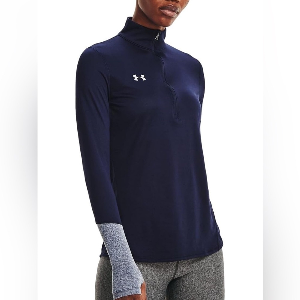 Under Armour Navy and white pullover